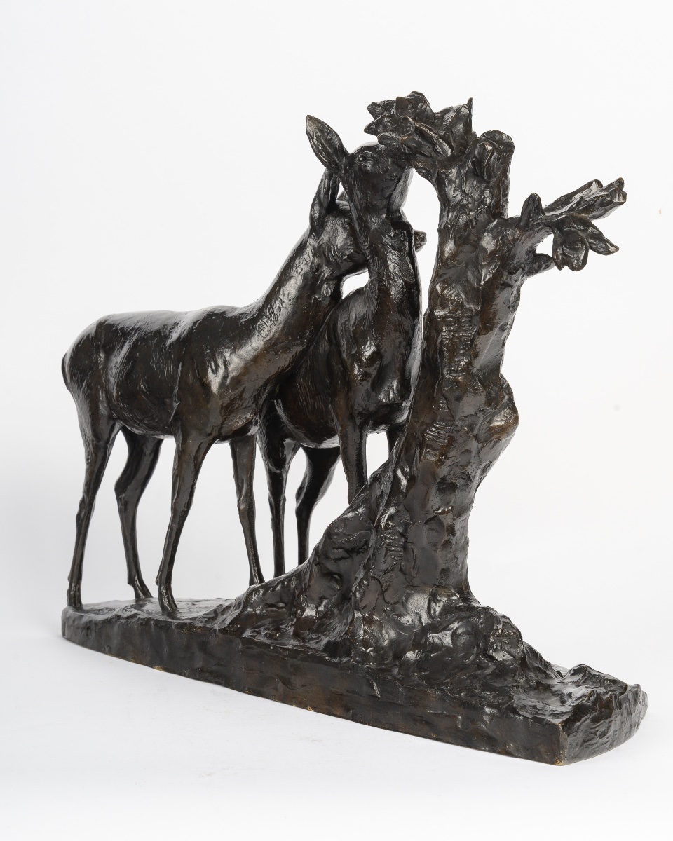 Maximilien Fiot (1886-1953) Two Does-photo-1