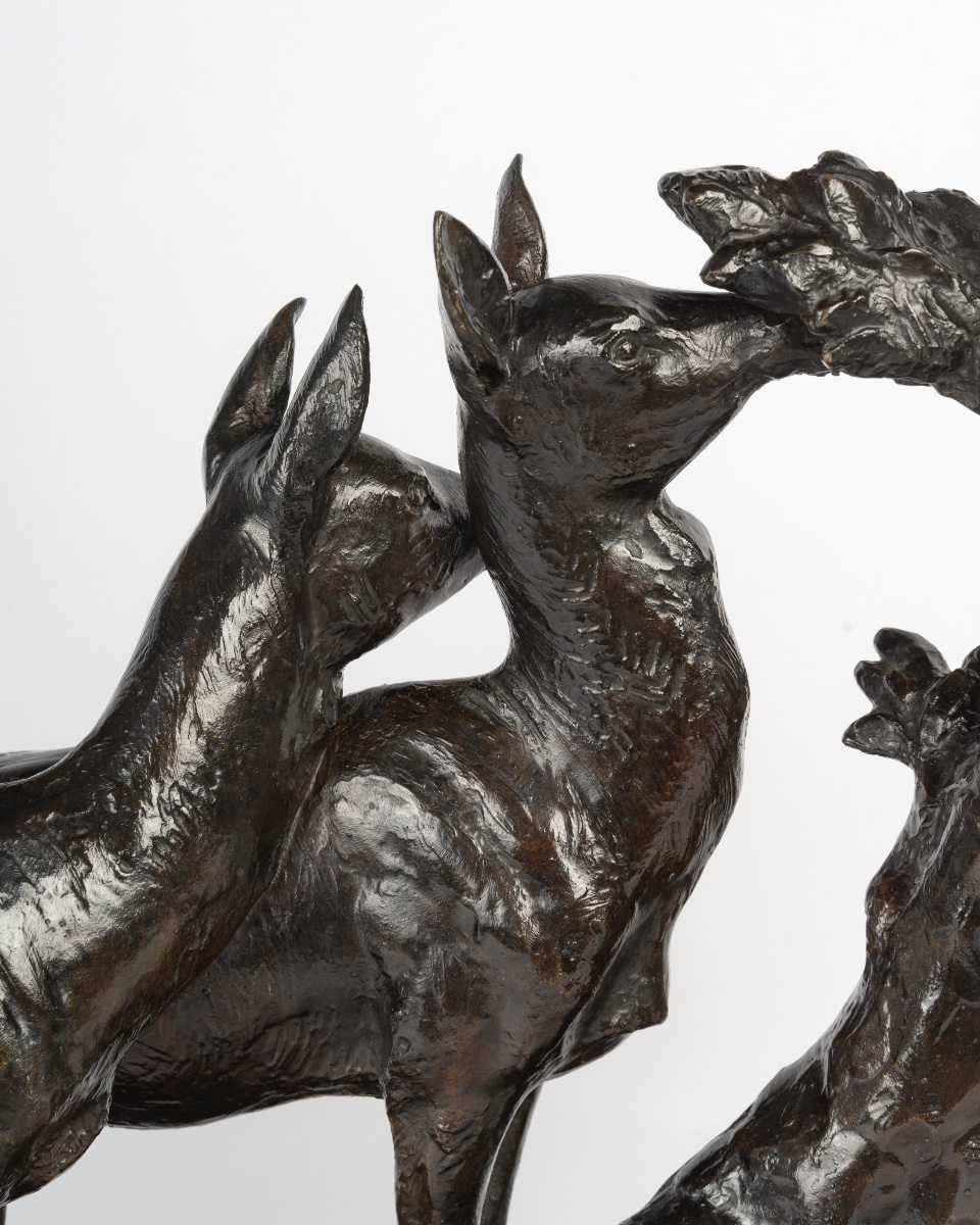 Maximilien Fiot (1886-1953) Two Does-photo-3