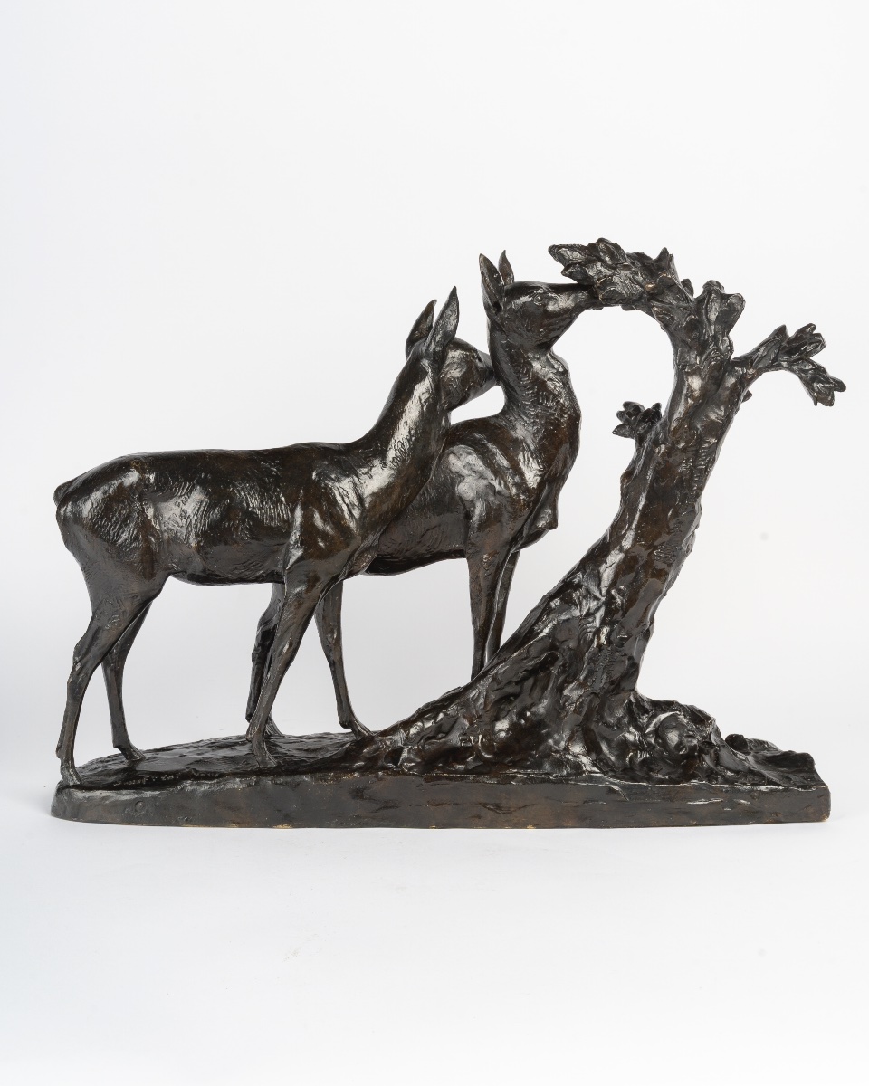 Maximilien Fiot (1886-1953) Two Does-photo-4