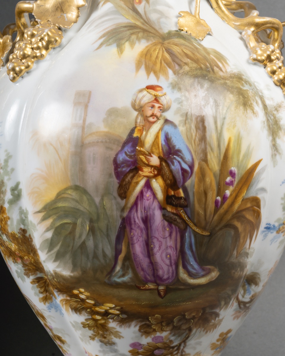 Paire de vases, Limoges, circa 1860.-photo-6