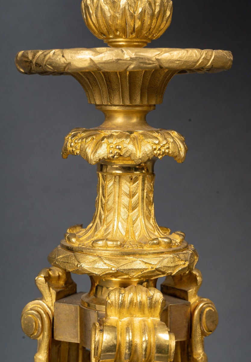 Paire De Lampes Du 19e Siècle-photo-5