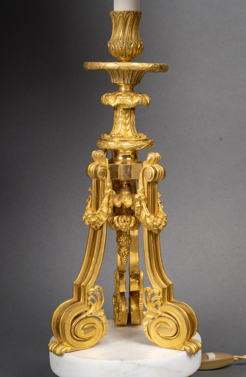 Paire De Lampes Du 19e Siècle-photo-8