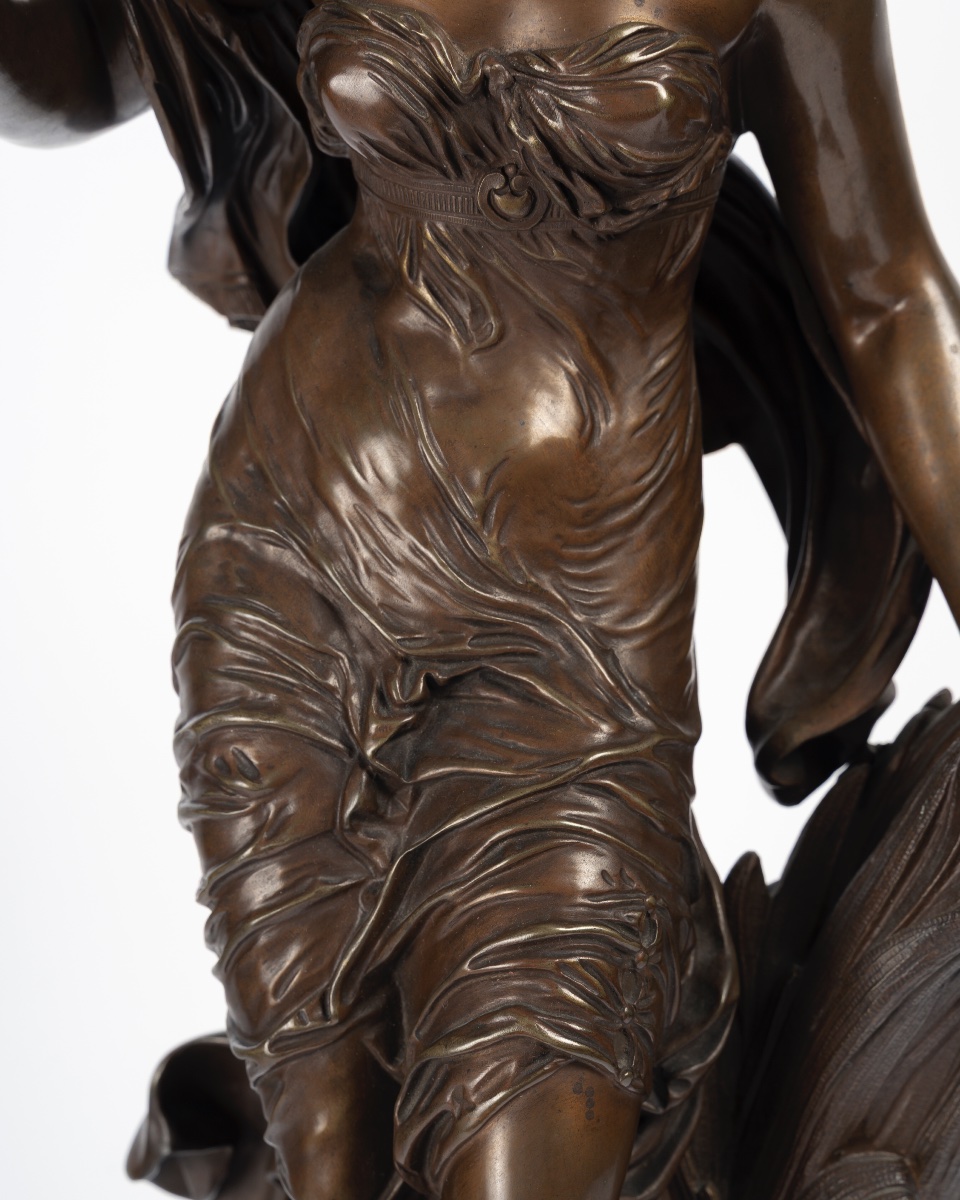 Auguste Moreau (1834-1917) Woman With A Bird-photo-1