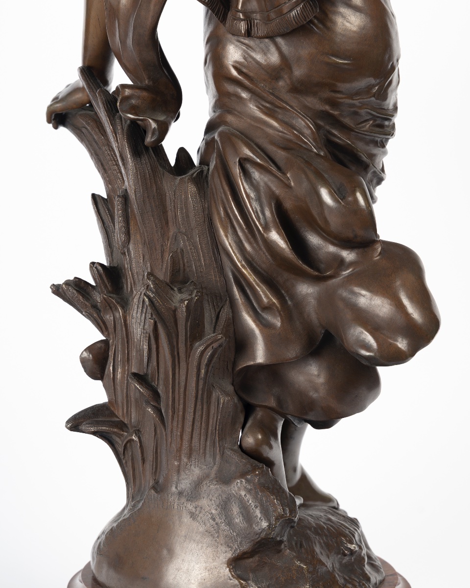 Auguste Moreau (1834-1917) Woman With A Bird-photo-5