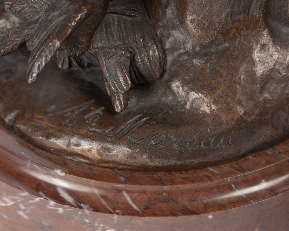 Auguste Moreau (1834-1917) Woman With A Bird-photo-7