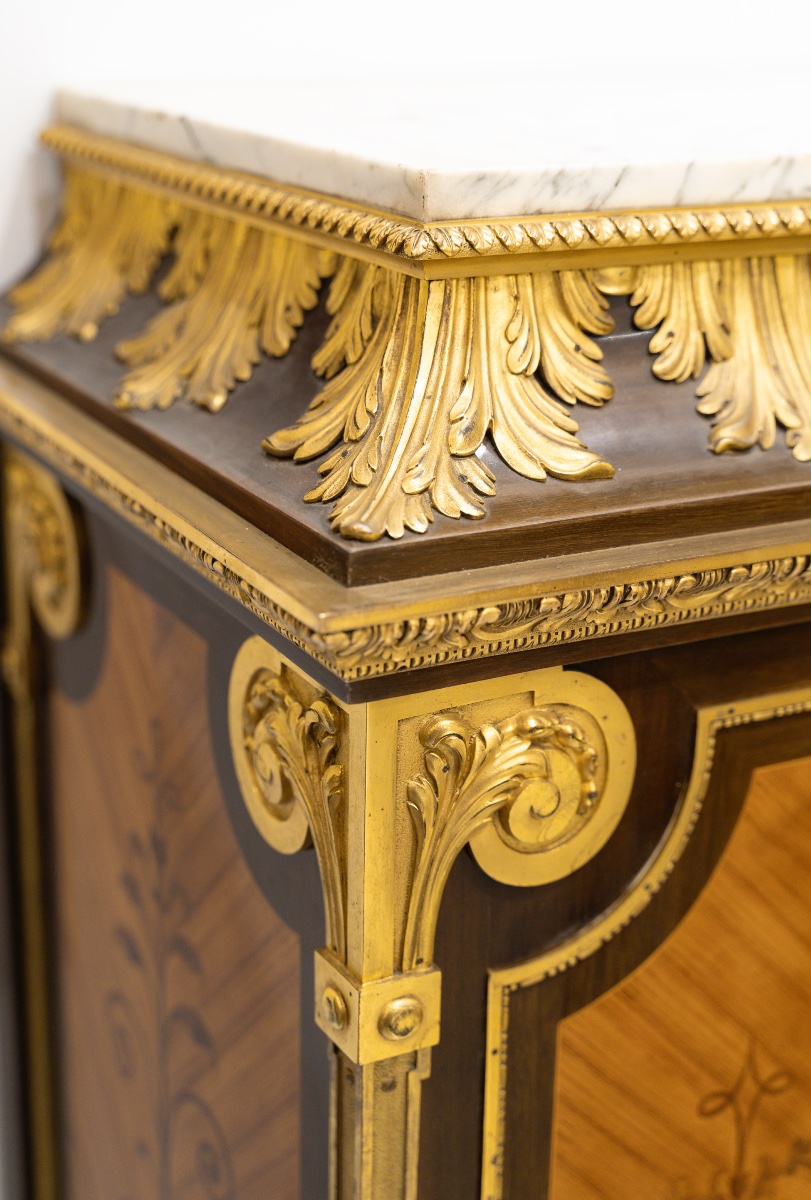 Paul Sormani (1817-1877) Drop-front Secretary Desk, Circa 1860-photo-4