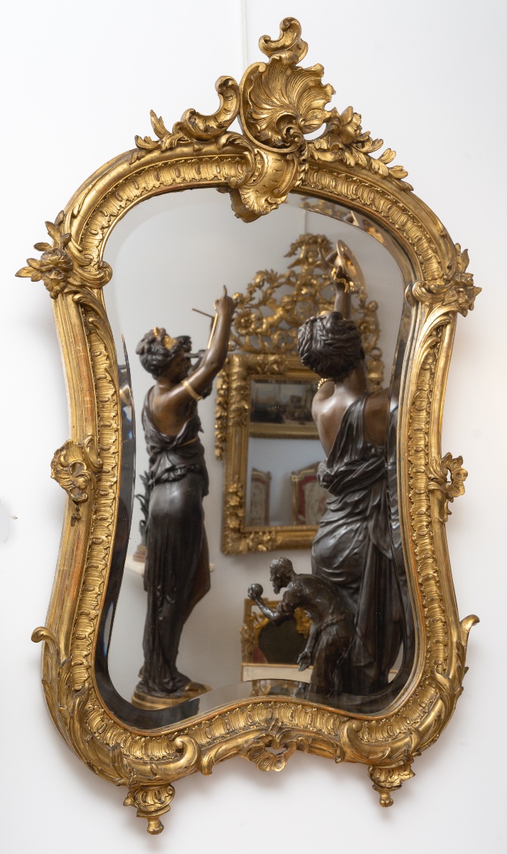 Miroir Louis XV, Circa 1870-photo-5