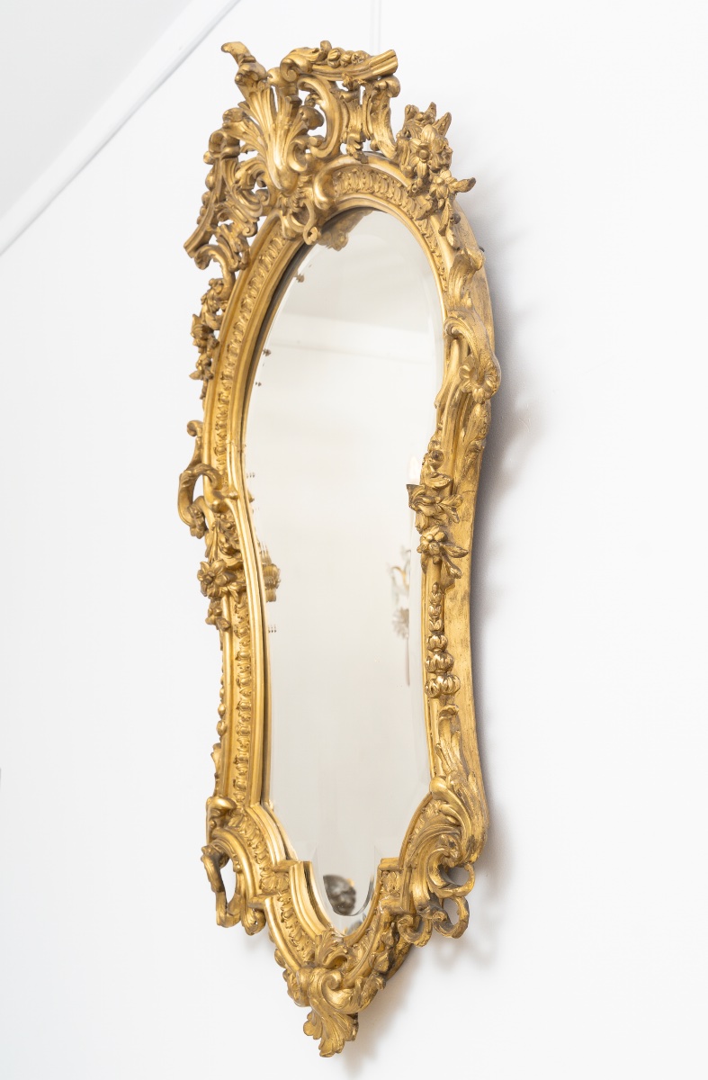 Miroir Rocaille, Circa 1870-photo-3