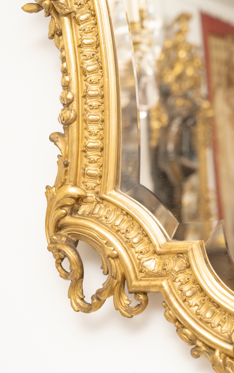 Miroir Rocaille, Circa 1870-photo-4