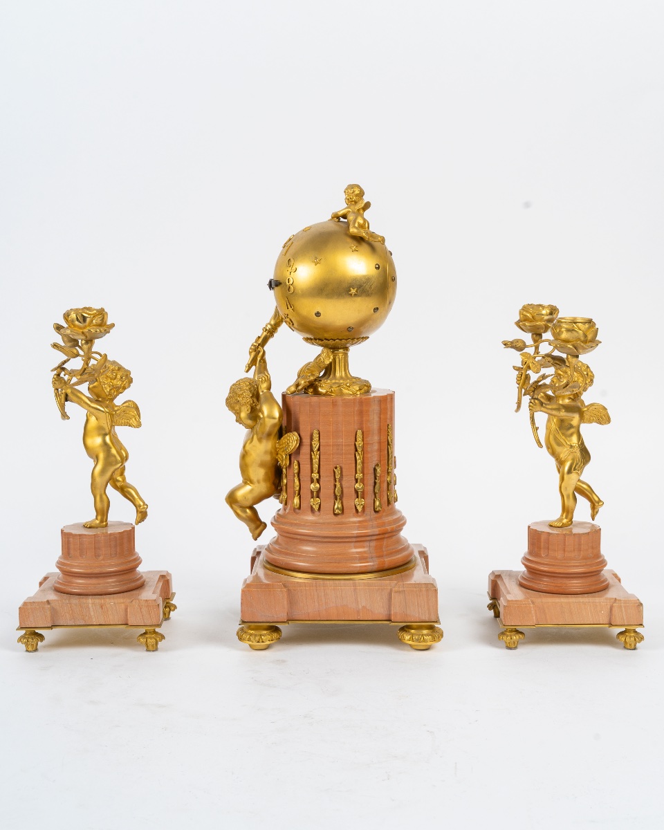 Garniture De Cheminée, Circa 1880-photo-5