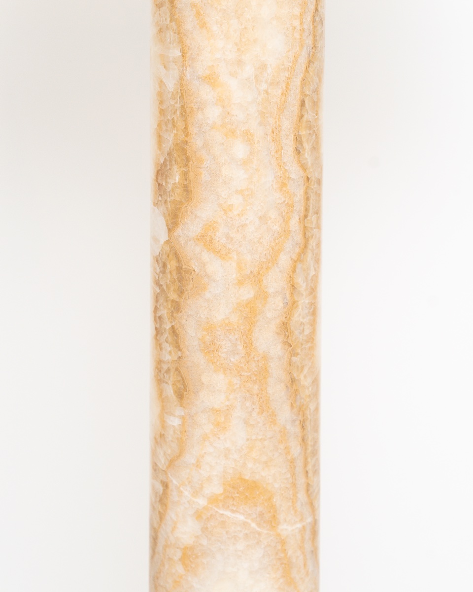 Pair Of Columns In Moroccan Onyx And Gilt Bronze, Circa 1870-photo-3