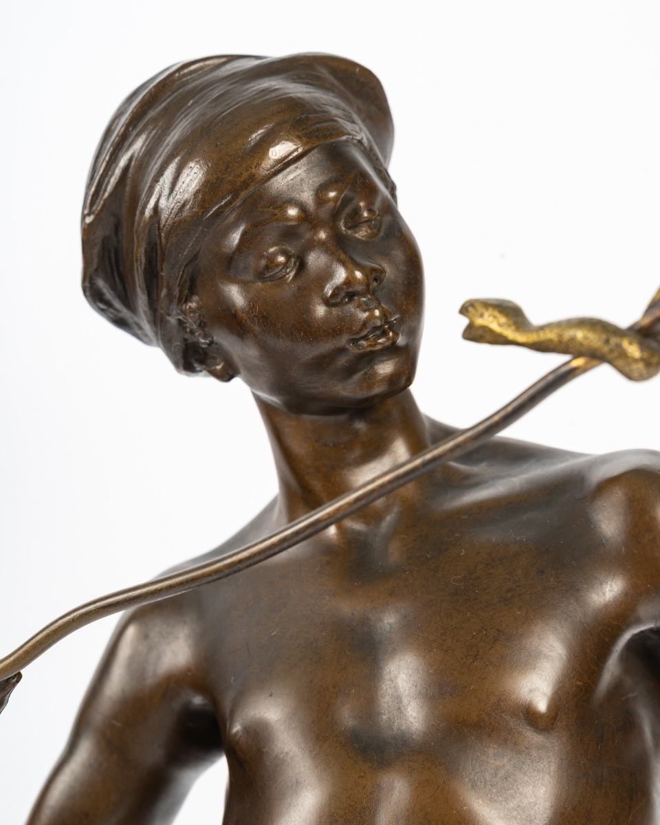 Adolphe Jean Lavergne (1863-1928), The Snake Charmer-photo-5