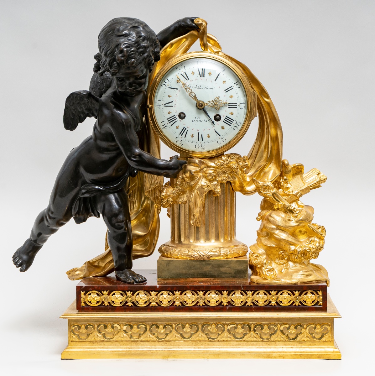 Louis XVI Mantel Signed Ferdinand Berthoud, Circa 1870-photo-3