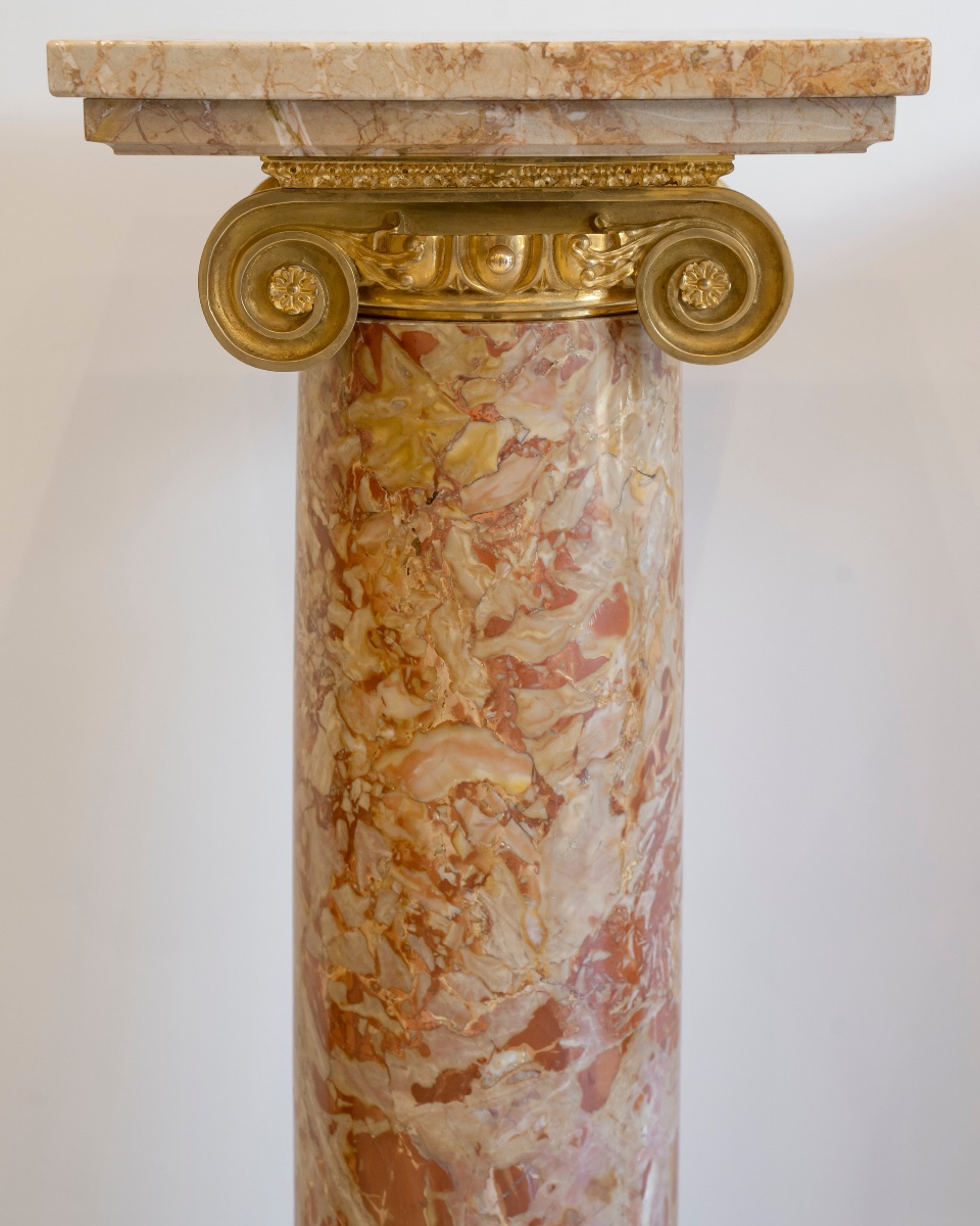 Pair Of Neoclassical Columns, Circa 1880-photo-2
