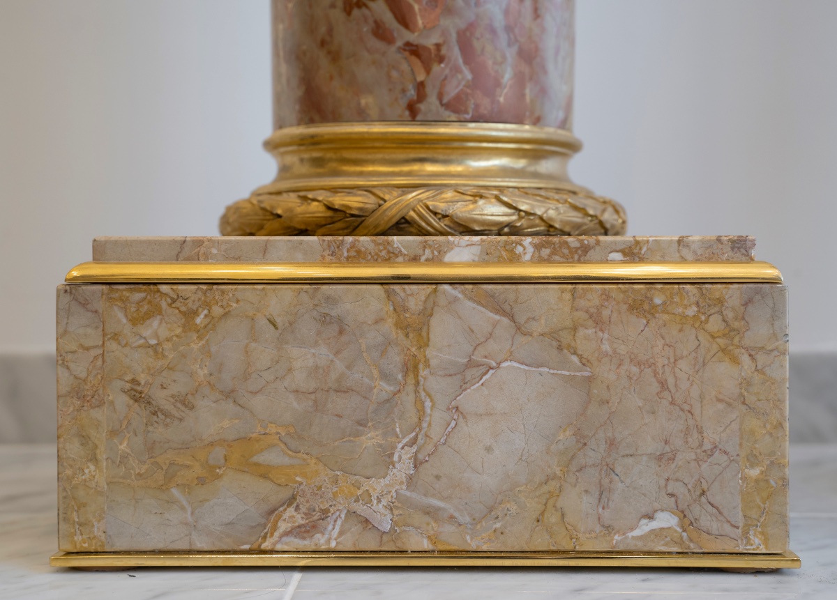 Pair Of Neoclassical Columns, Circa 1880-photo-6