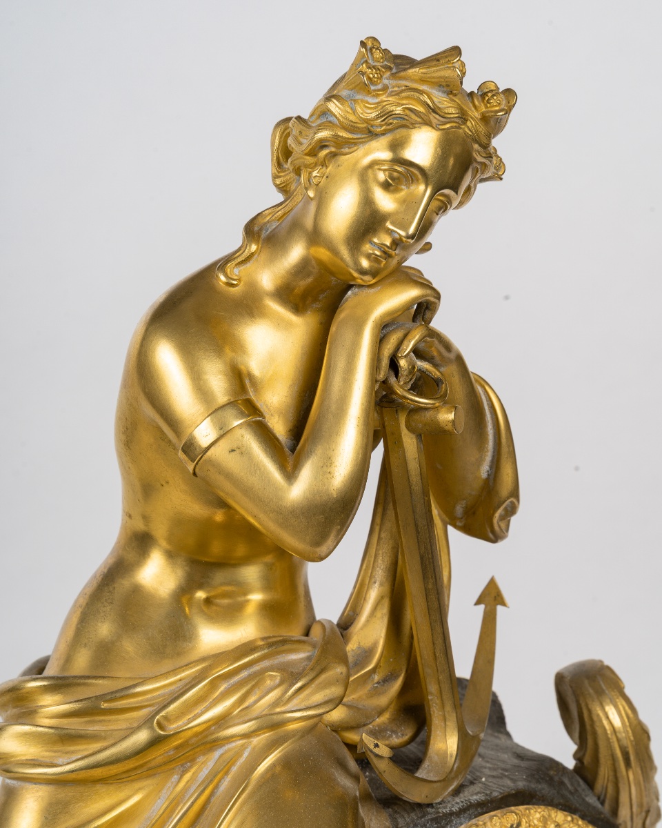 Charles X Clock, Marine Allegory, Circa 1830-photo-3