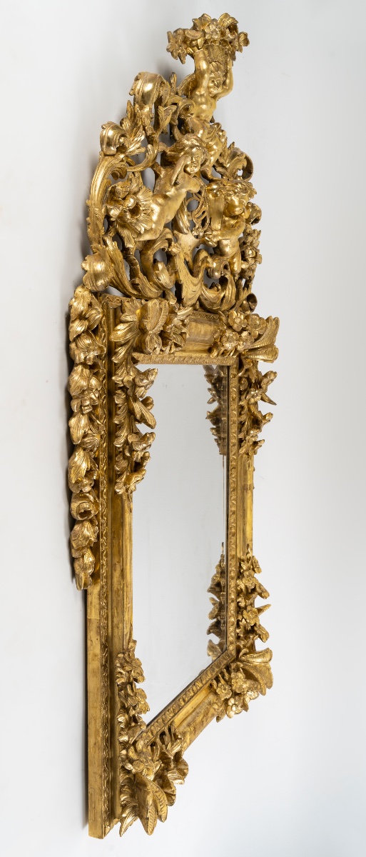 18th Century Lyon Mirror.-photo-3