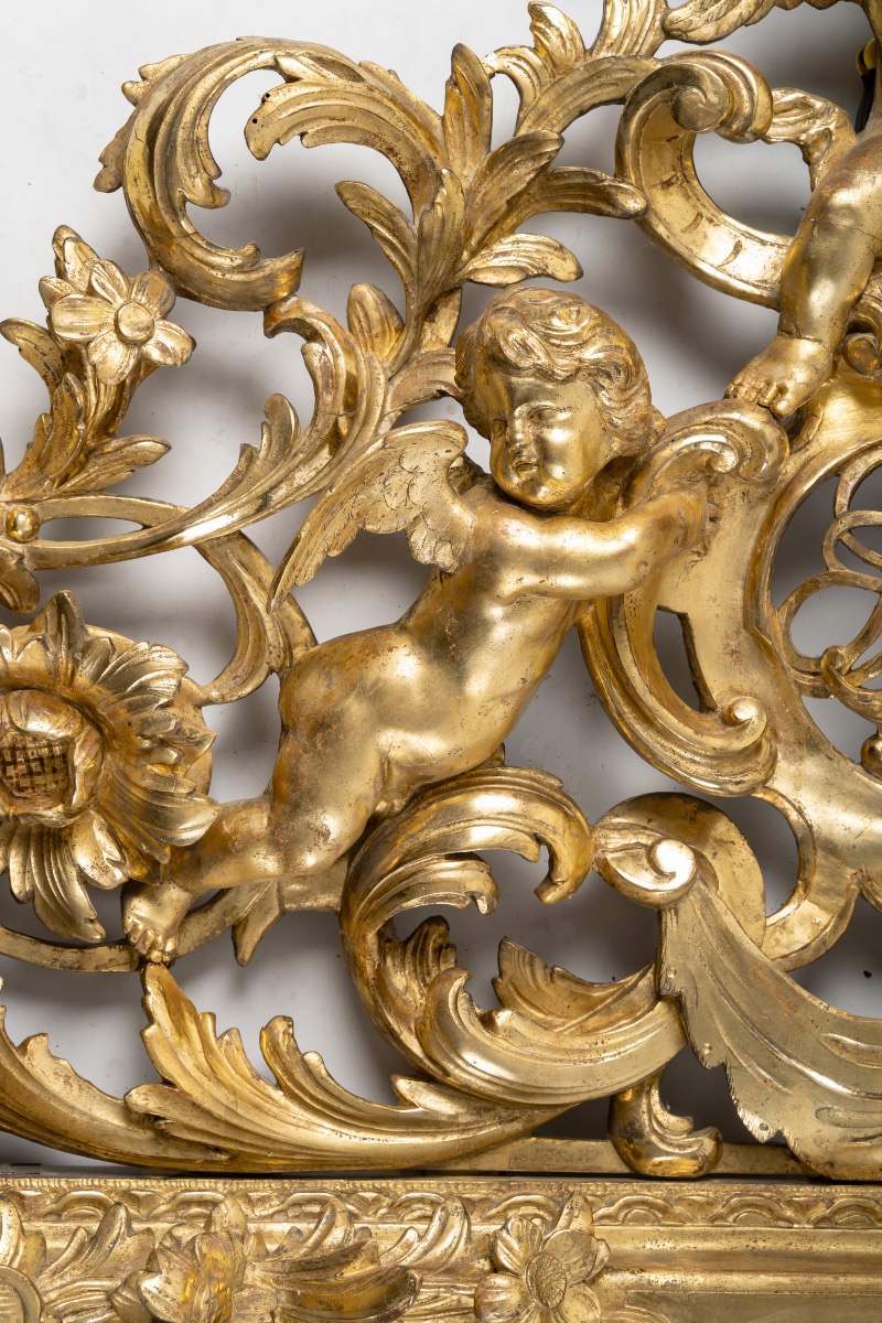 18th Century Lyon Mirror.-photo-4