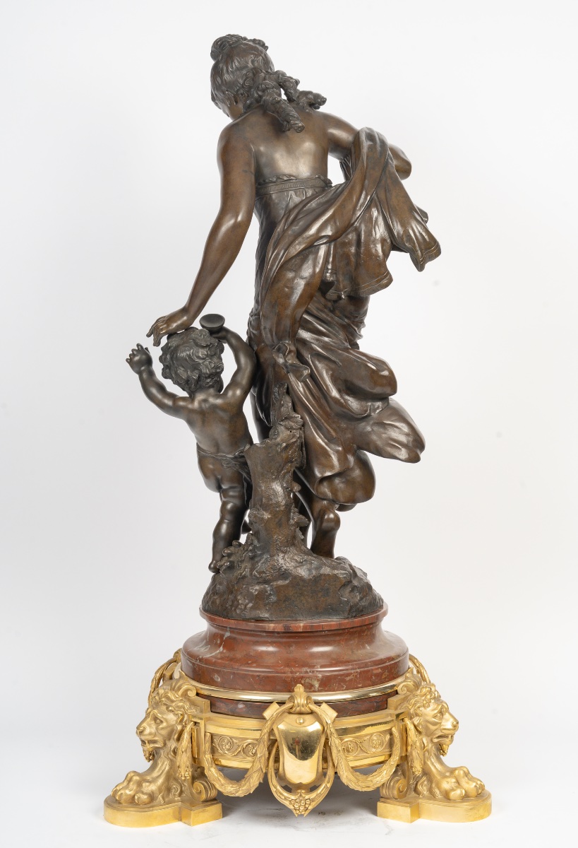 Auguste MOREAU (1834-1917),  Femme à l'enfant-photo-1