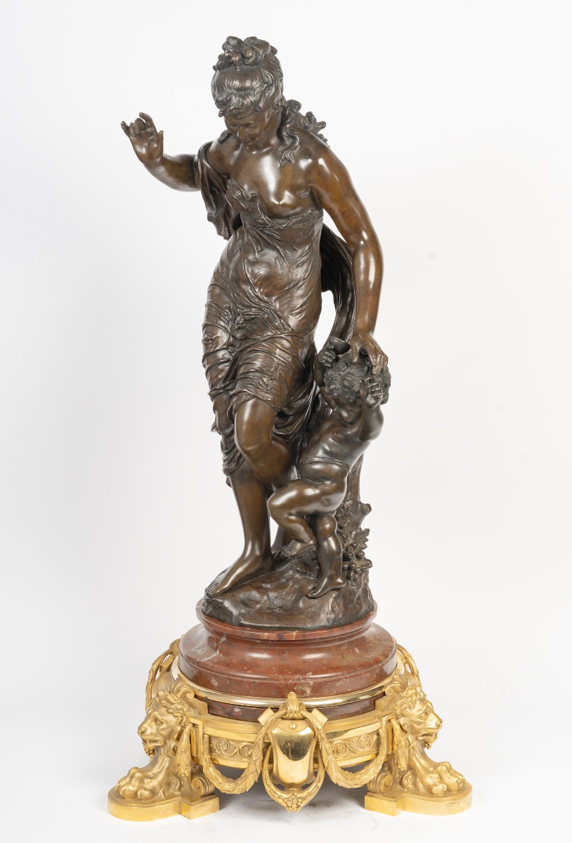 Auguste MOREAU (1834-1917),  Femme à l'enfant-photo-3