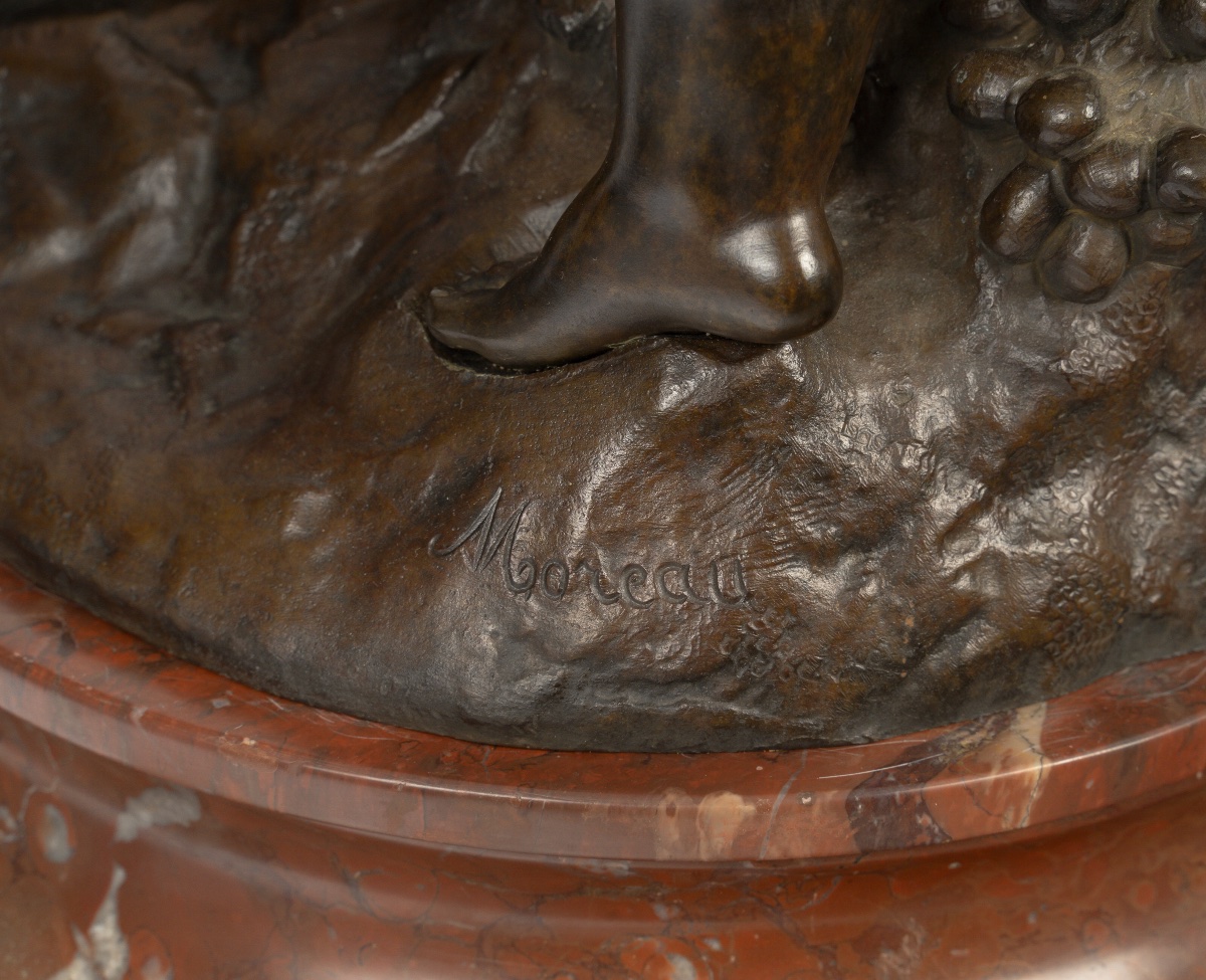 Auguste MOREAU (1834-1917),  Femme à l'enfant-photo-8