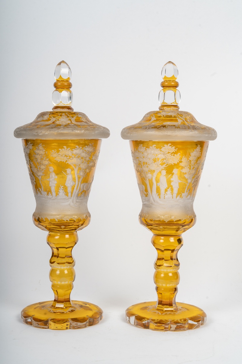 Paire De vases Bohème, Circa 1880