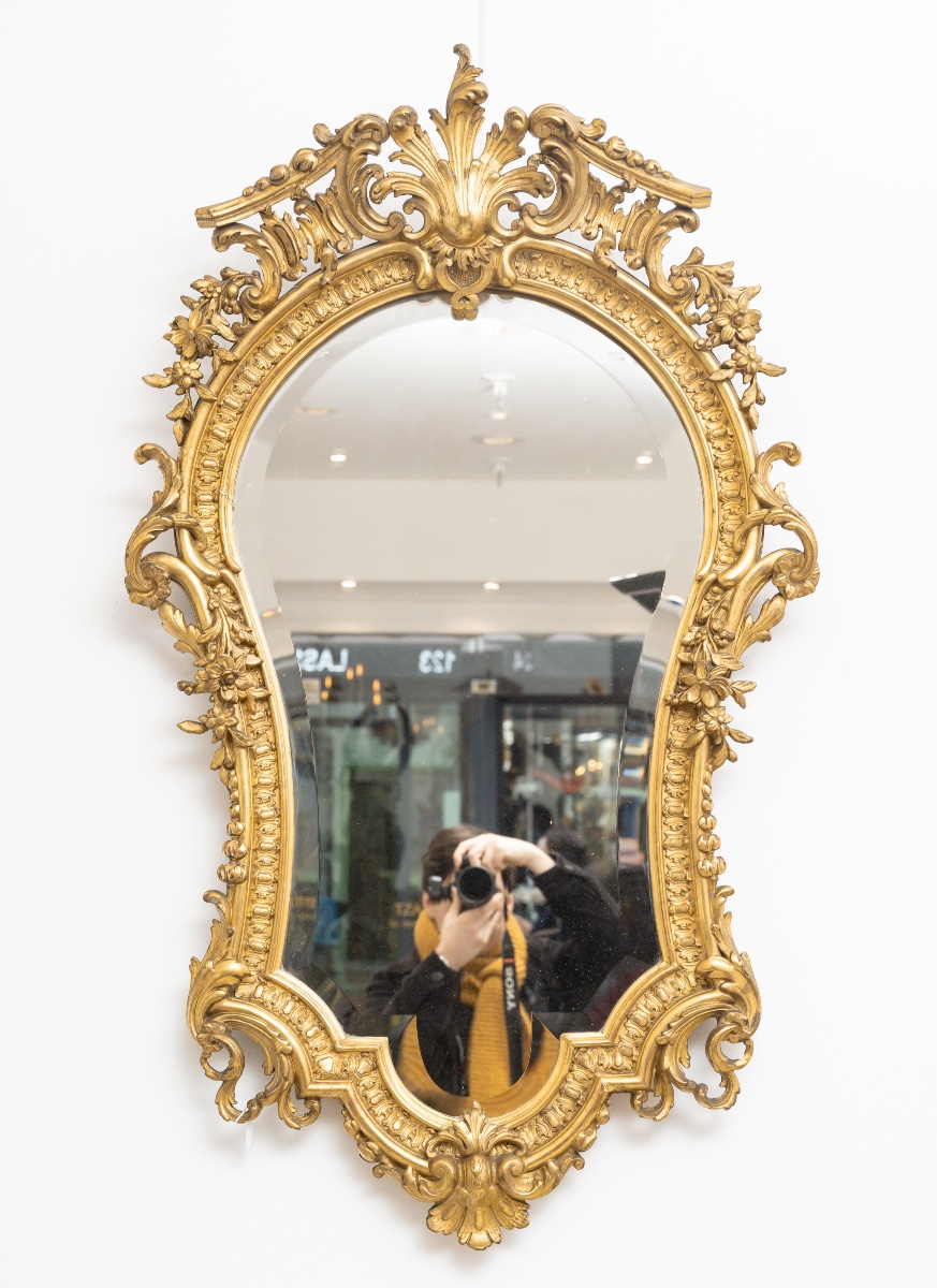 Rocaille Mirror, Circa 1870-photo-2