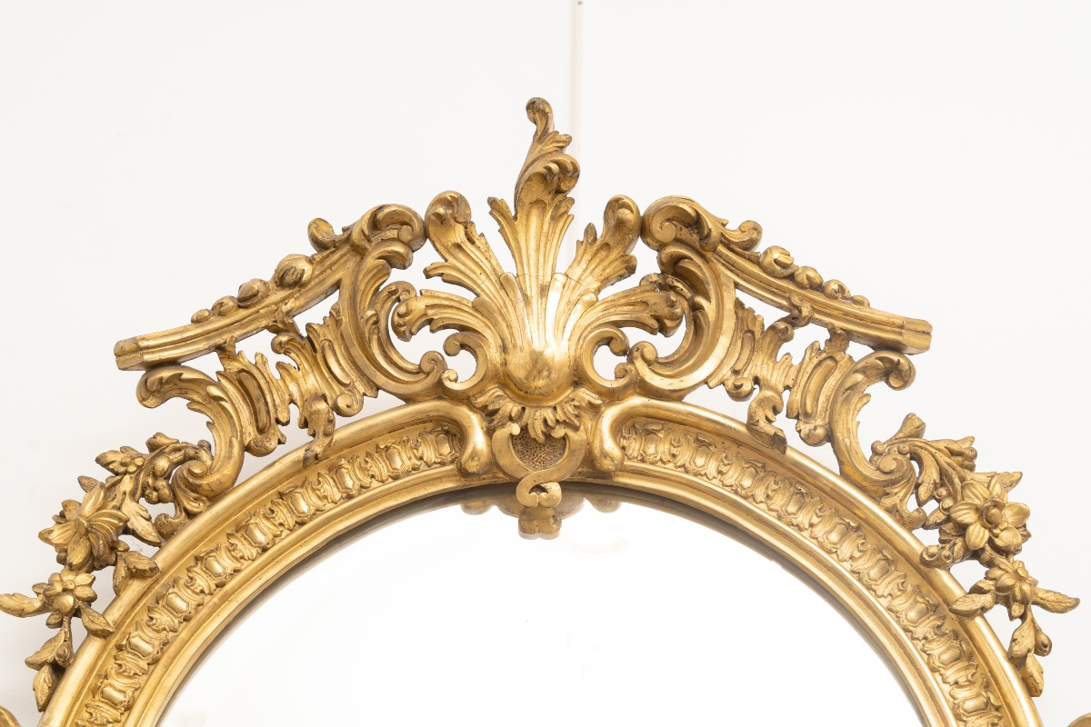 Rocaille Mirror, Circa 1870-photo-1