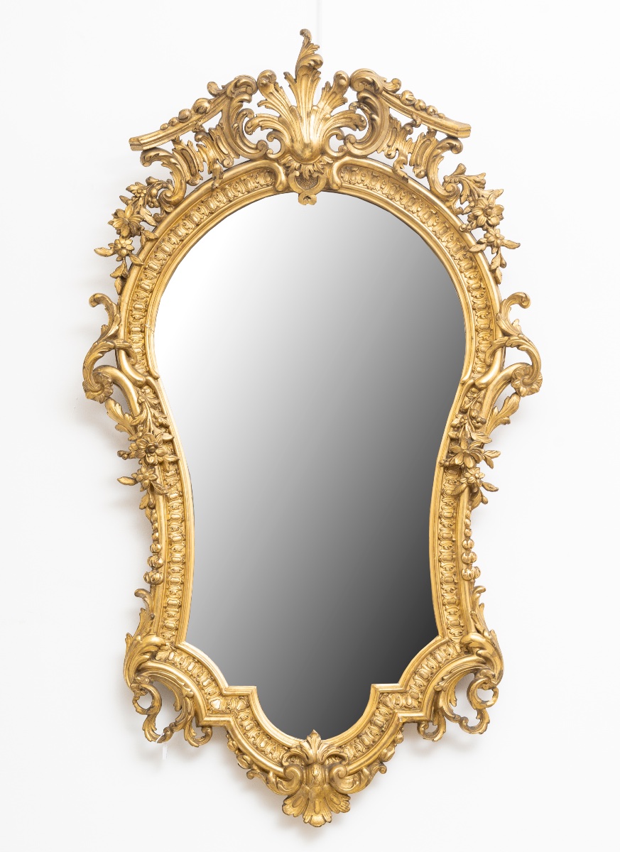 Rocaille Mirror, Circa 1870