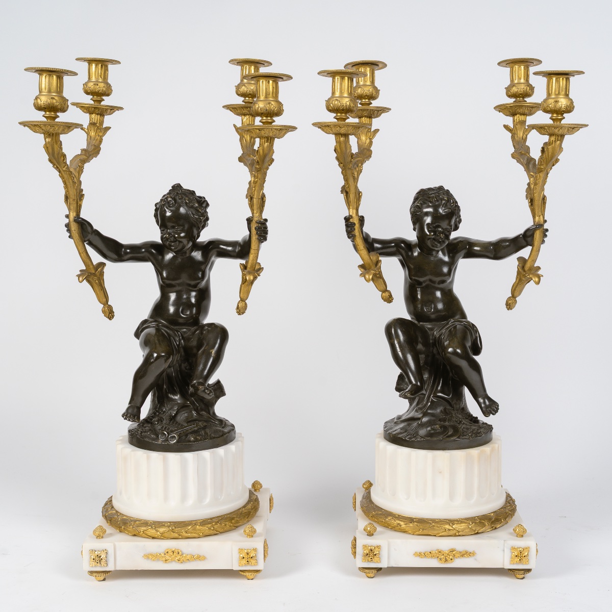 Large Louis XVI-style Fireplace Mantelpiece-photo-3