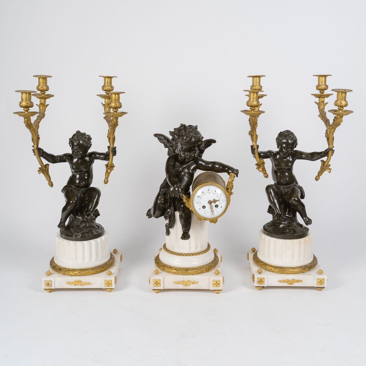 Large Louis XVI-style Fireplace Mantelpiece-photo-4