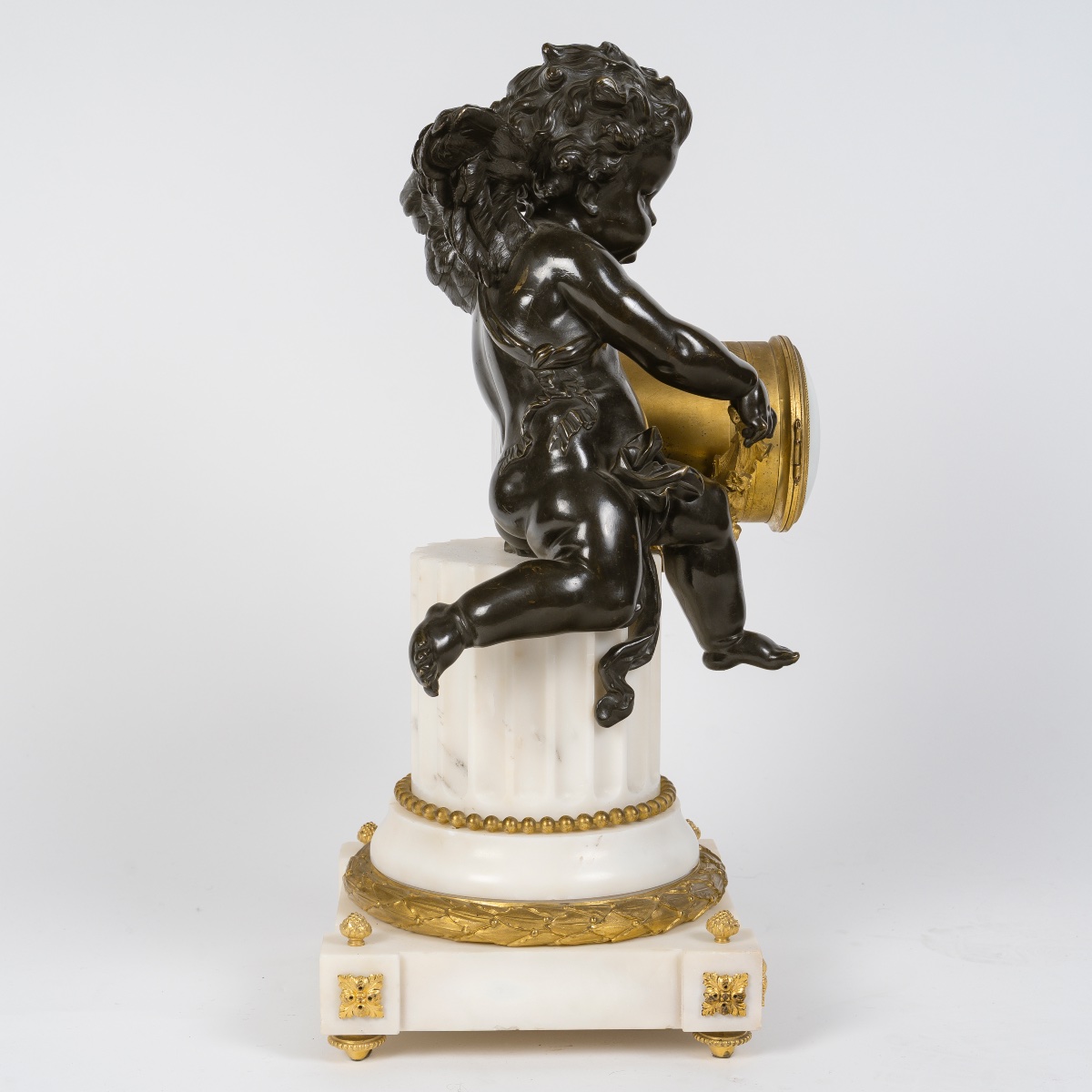 Large Louis XVI-style Fireplace Mantelpiece-photo-7