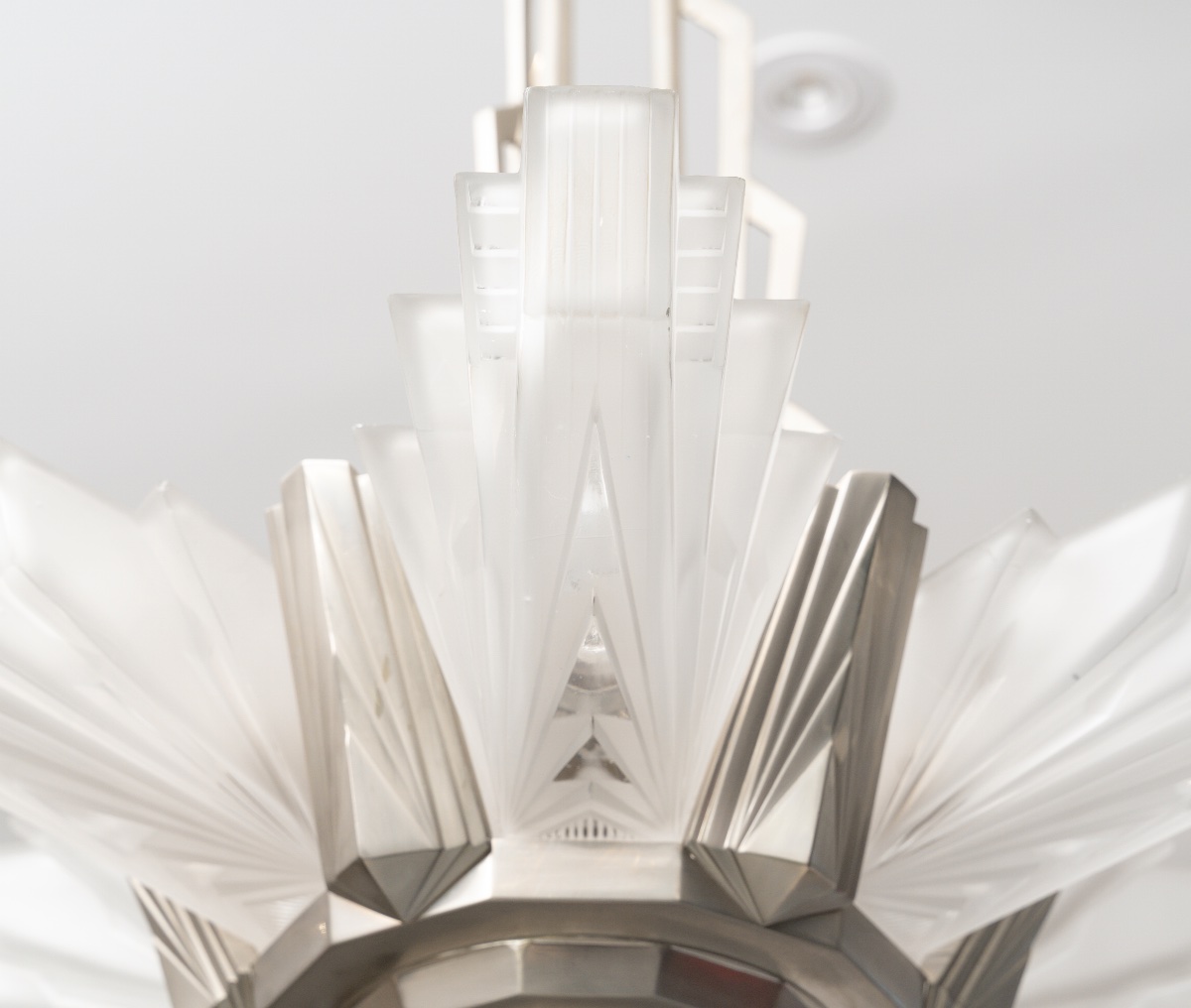Henri Petitot Workshop, Art Deco Chandelier, Circa 1930-photo-4