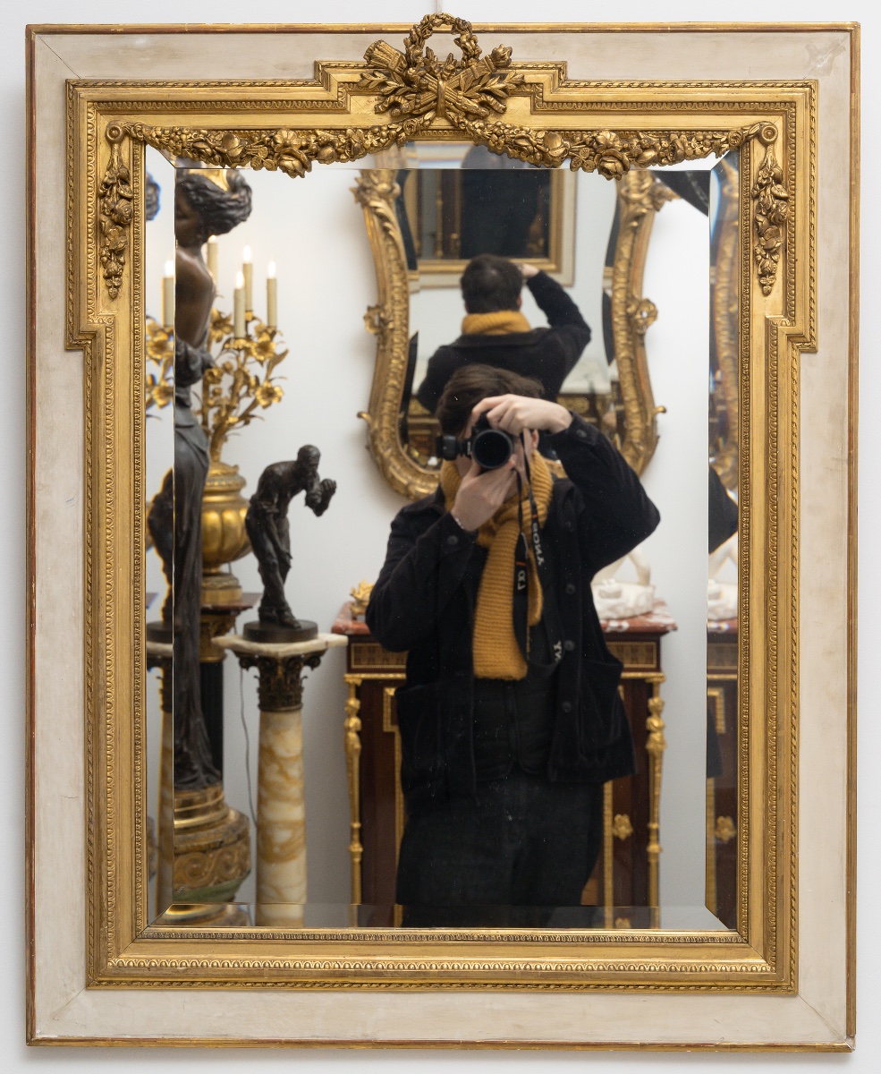 Miroir Louis XVI, Circa 1870-photo-2