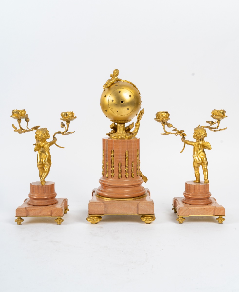 Garniture De Cheminée, Circa 1880-photo-6