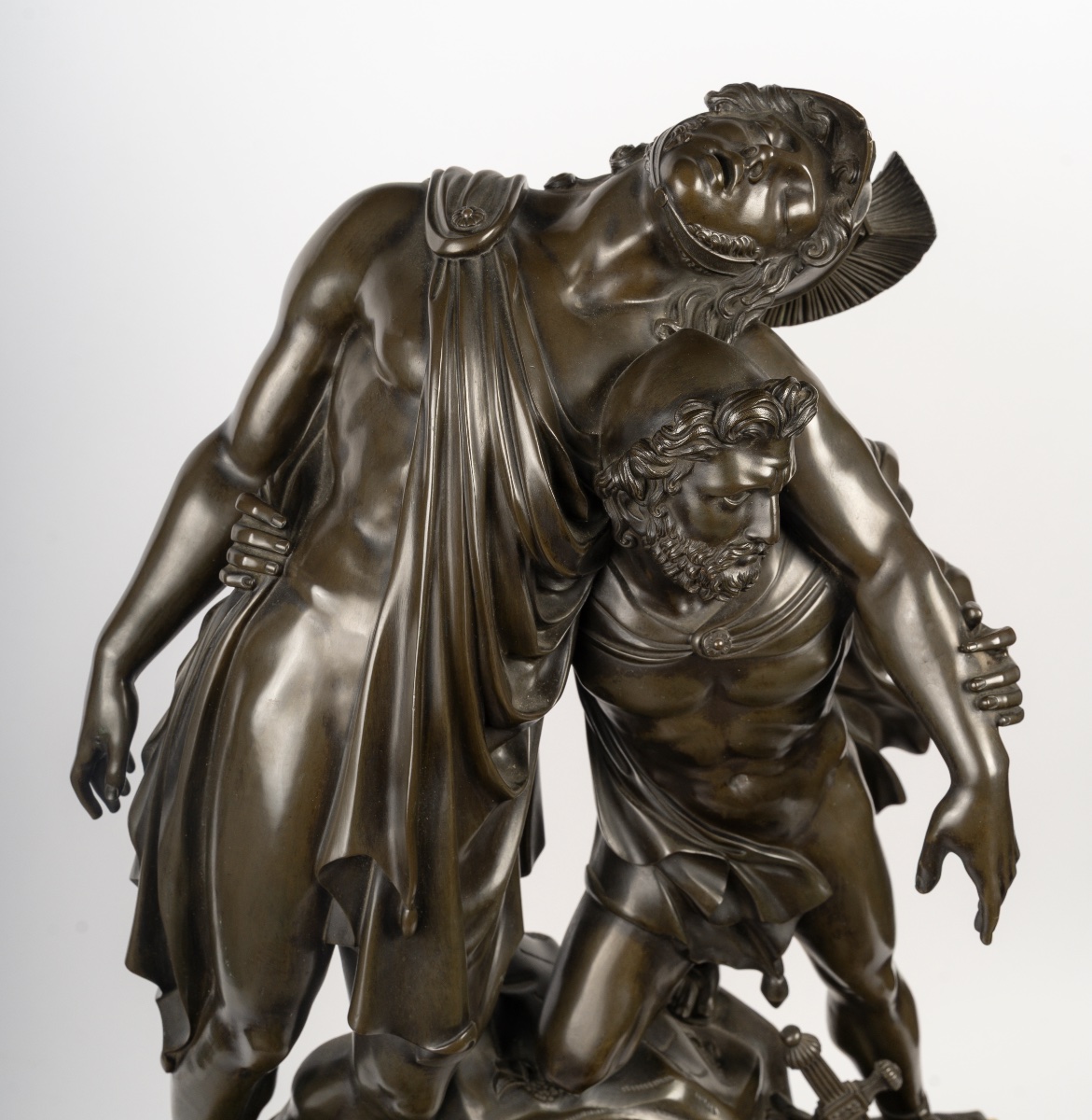 Grande pendule représentant Achille et Patrocle, Circa 1830-photo-7