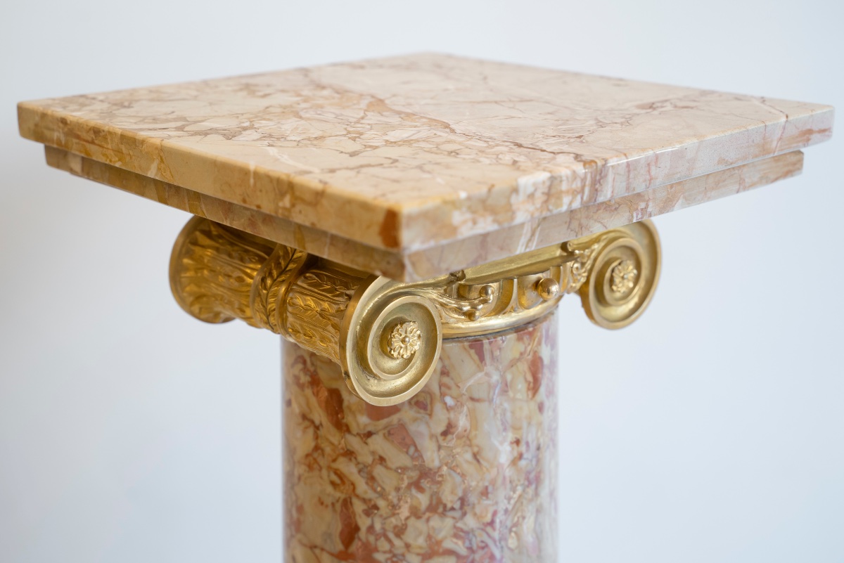 Paire de colonnes néoclassiques, Circa 1880-photo-3