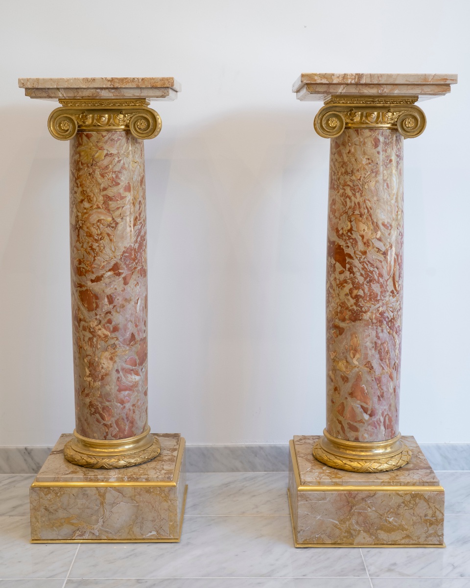 Paire de colonnes néoclassiques, Circa 1880
