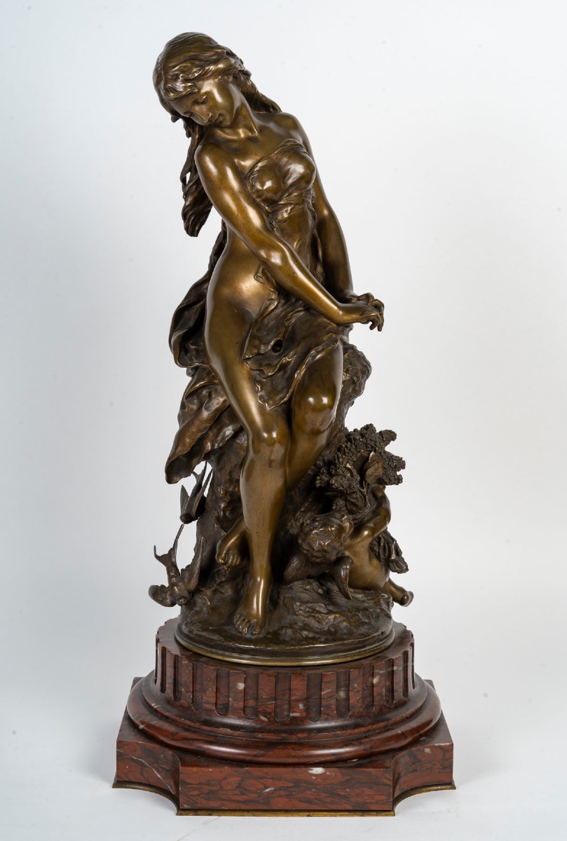 Mathurin MOREAU (1822-1912),  Le Retour Des Hirondelles-photo-5