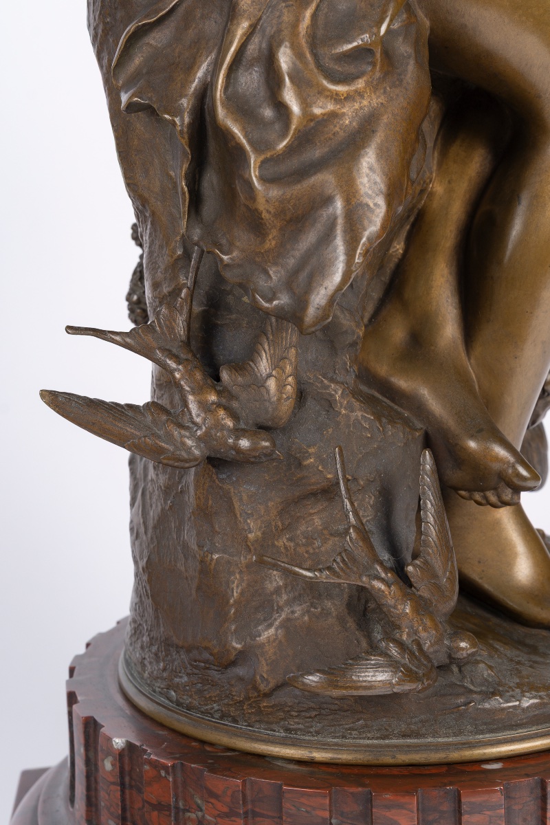 Mathurin MOREAU (1822-1912),  Le Retour Des Hirondelles-photo-8