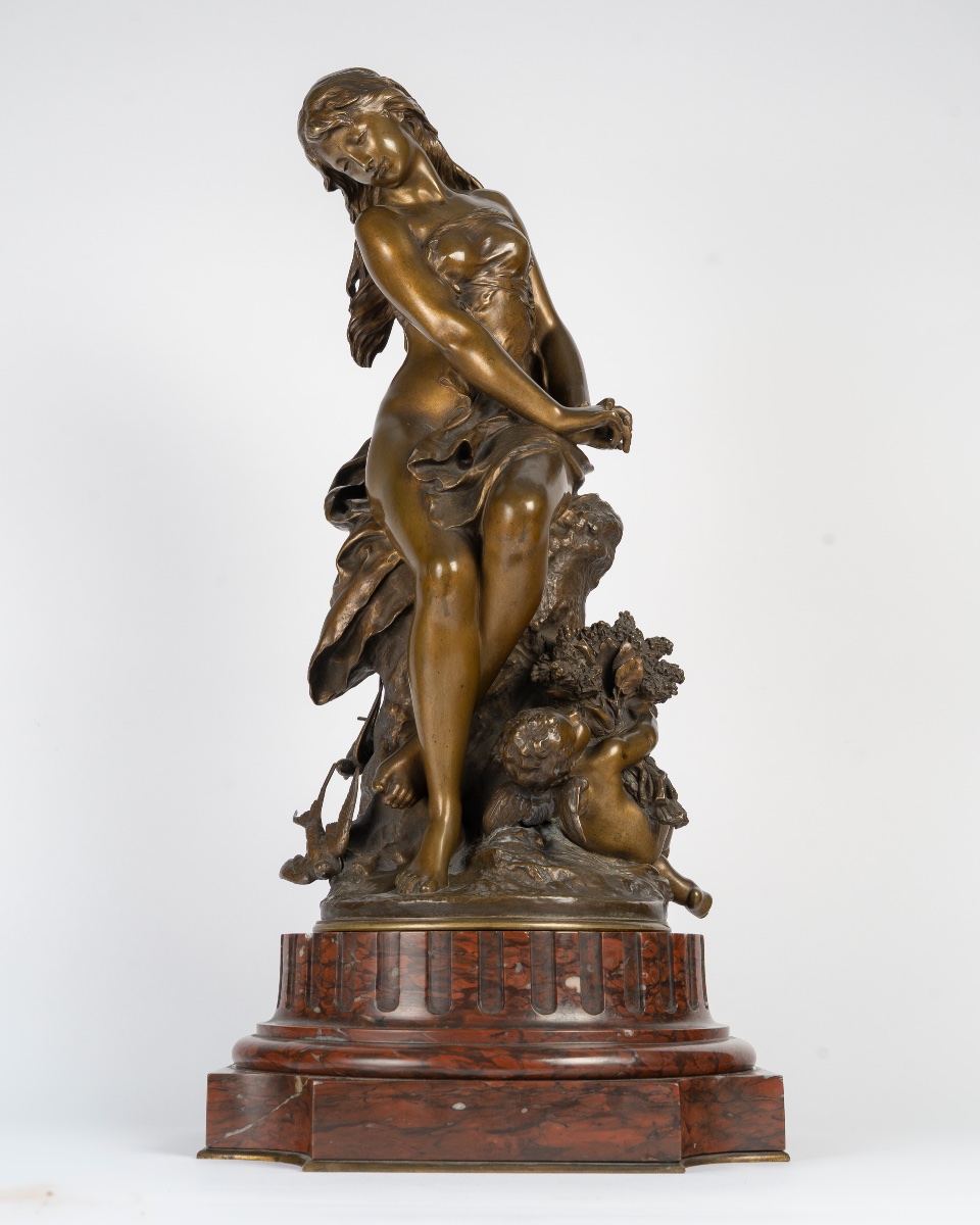 Mathurin MOREAU (1822-1912),  Le Retour Des Hirondelles