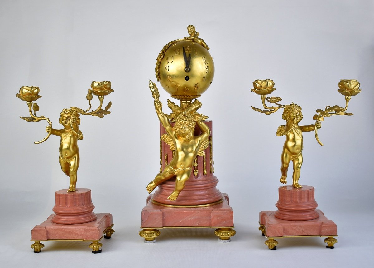 Garniture de cheminée 19ème Siècle 