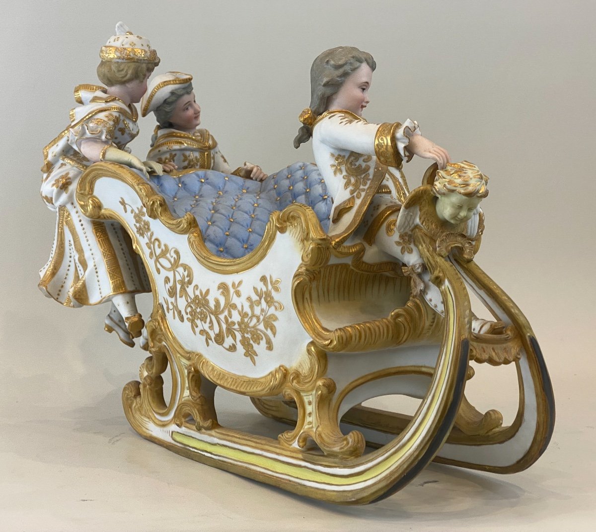 Grand Biscuit De Sitzendorf, Allemagne, Circa 1900-photo-1