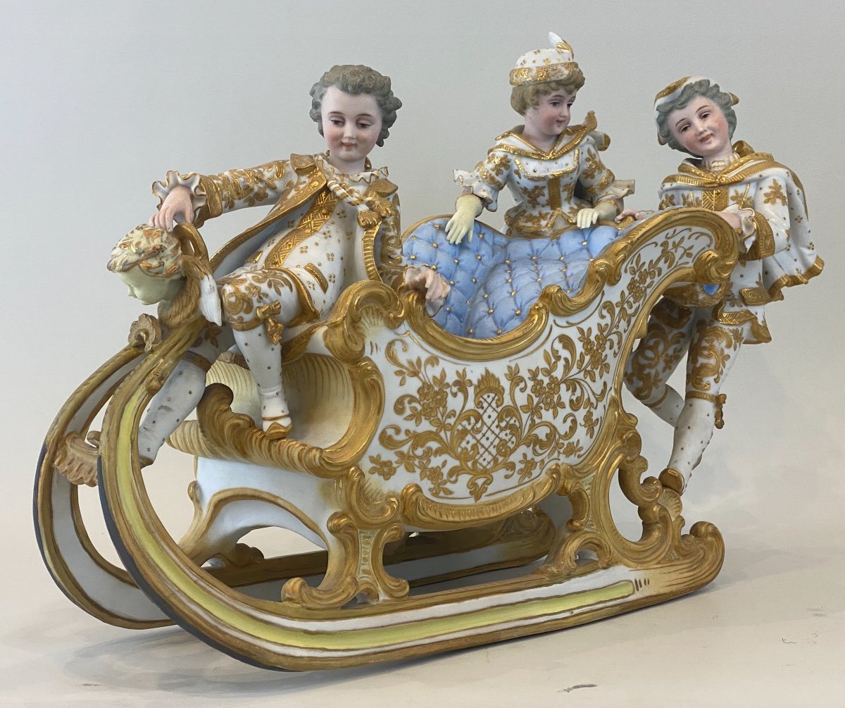 Grand Biscuit De Sitzendorf, Allemagne, Circa 1900