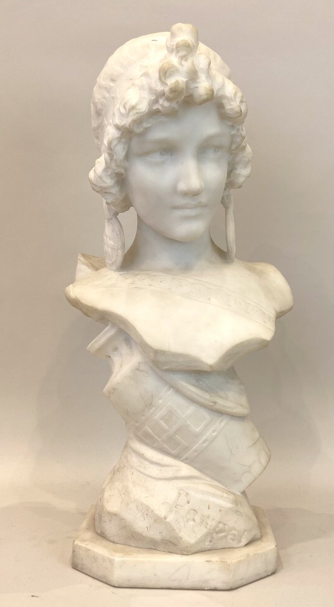 Buste De Jeune Femme Par Isidore LOLI (1875-1929)