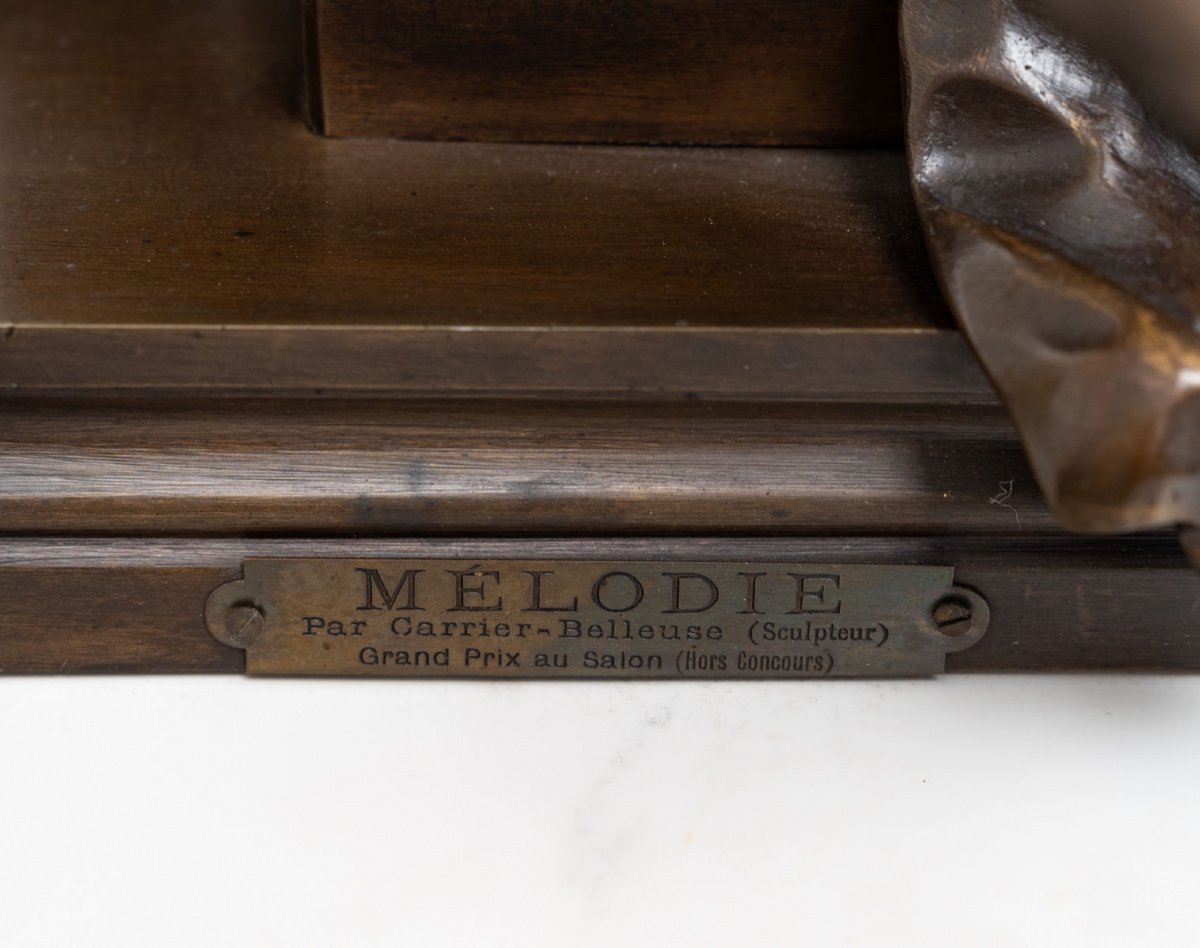 Bronze Figure Melodie By Albert Ernest Carrier Belleuse-photo-4