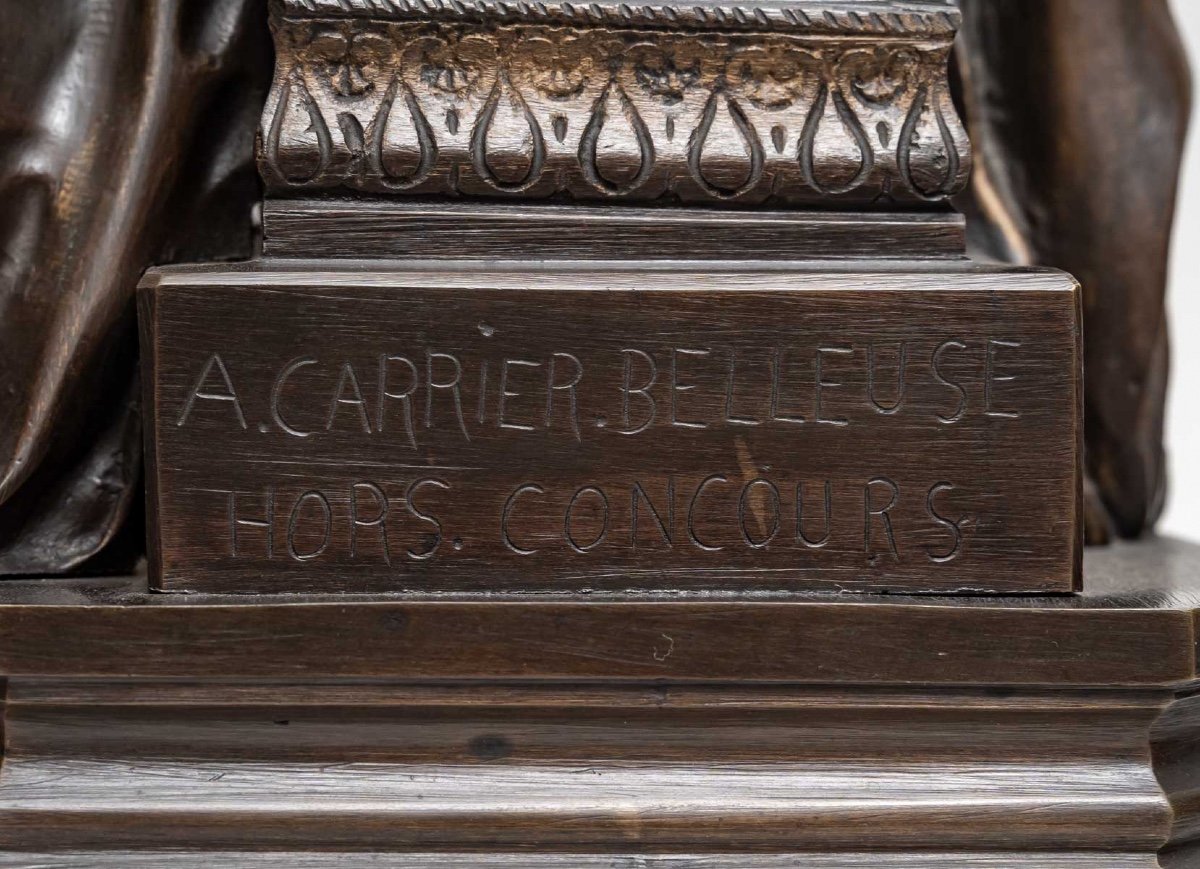 Bronze Figure Melodie By Albert Ernest Carrier Belleuse-photo-8