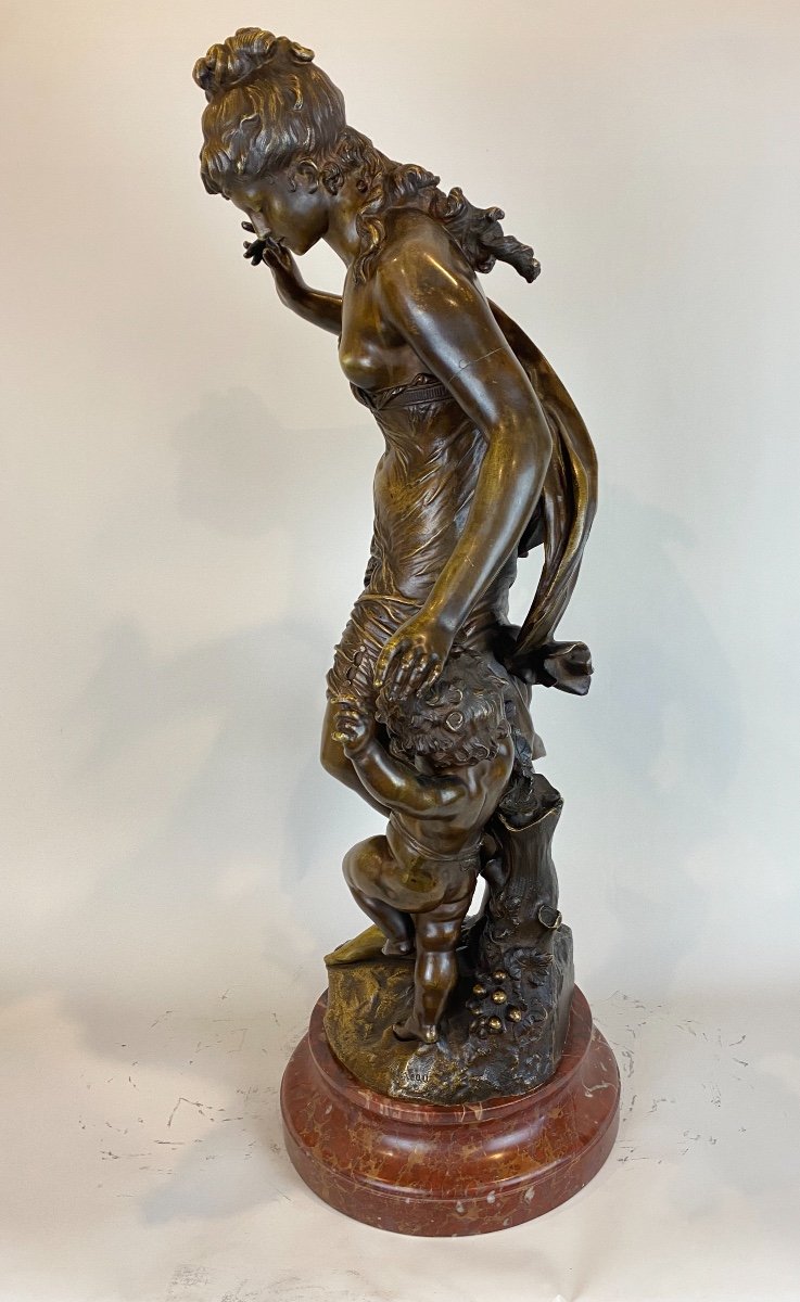 Woman With Child By Auguste Moreau, Circa 1890-photo-5