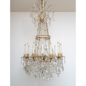 Large Louis XVI Chandelier, "marie-antoinette" Model, Circa 1870