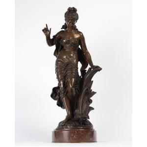 Auguste Moreau (1834-1917) Woman With A Bird